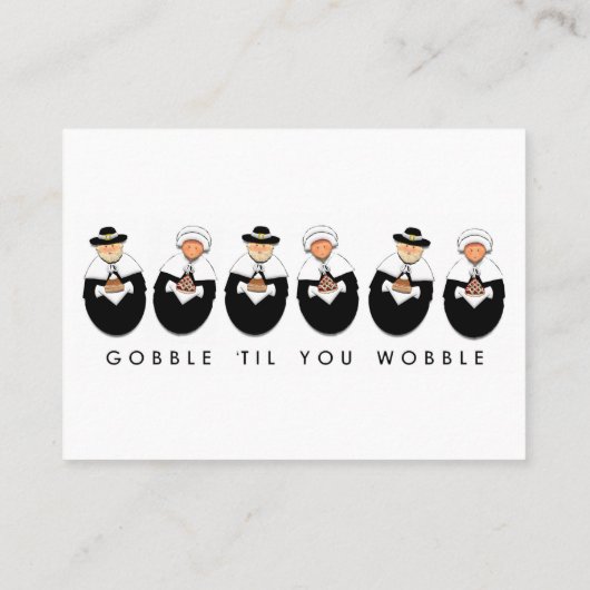 Carte De Placement Dîner Thanksgiving (Dos)