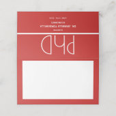 Carte De Placement Diplôme de doctorat Partie de graduation (Extérieur déplié)