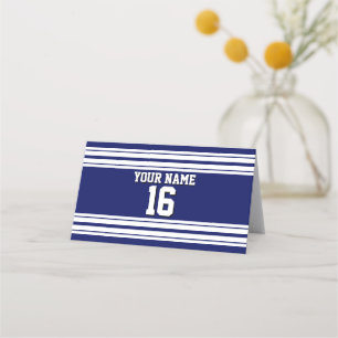 Carte De Placement do-it-yourself BG Marine White Team Jersey Numéro