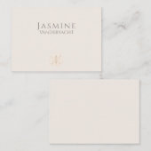 Carte De Placement Dollar de Sable Élégant de la Côte (Devant / Derrière)