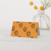 Carte De Placement Doodles d'Halloween boho zentangles citrouille Aut (Dos)
