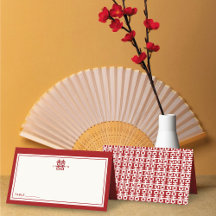 Double bonheur minimaliste Mariage chinois simple