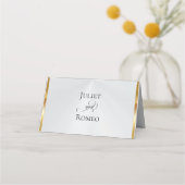 Carte De Placement Doves & Hearts - Argent/Blanc (Dos)
