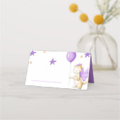 Carte De Placement Dragon mou violet avec Balloon Party (Devant)