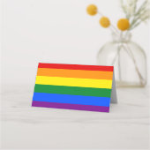 Carte De Placement Drapeau arc-en-ciel LGBT (Devant)