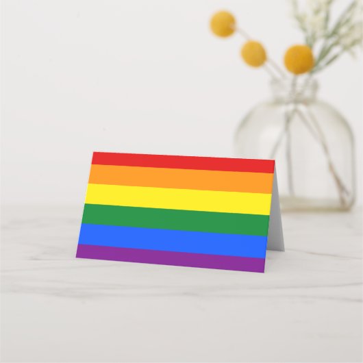 Carte De Placement Drapeau arc-en-ciel LGBT (Devant)