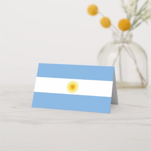 Carte De Placement Drapeau Argentine (Devant)