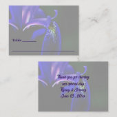 Carte De Placement Drapeau bleu Iris Fleur Mariage personnalisé (Devant / Derrière)