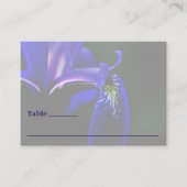 Carte De Placement Drapeau bleu Iris Fleur Mariage personnalisé (Devant)