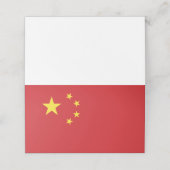 Carte De Placement Drapeau chinois (Extérieur déplié)
