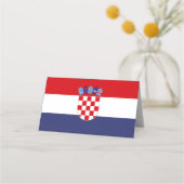 Carte De Placement Drapeau de Croatie (Devant)
