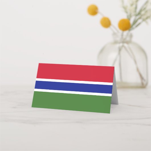 Carte De Placement Drapeau de Gambie (Devant)