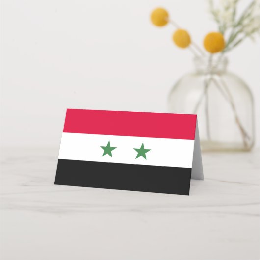 Carte De Placement Drapeau de la Syrie (Devant)