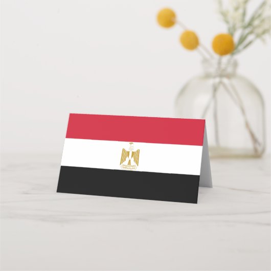 Carte De Placement Drapeau de l'Égypte (Devant)