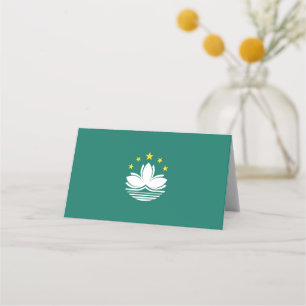 Carte De Placement Drapeau de Macao