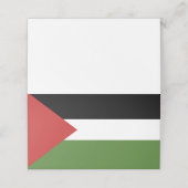 Carte De Placement Drapeau de Palestine (Extérieur déplié)