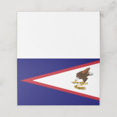 Carte De Placement Drapeau des Samoa américaines (Extérieur déplié)