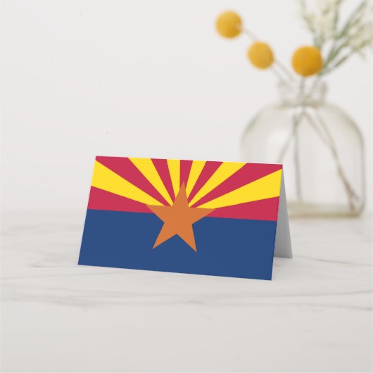 Carte De Placement Drapeau d'État de l'Arizona (Devant)