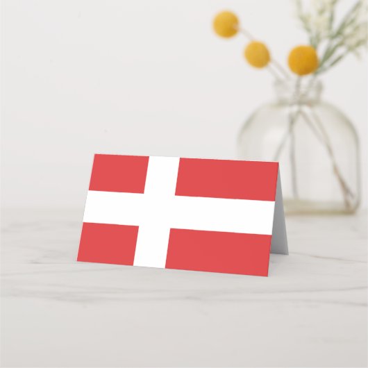 Carte De Placement Drapeau du Danemark (Devant)