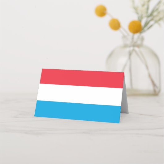 Carte De Placement Drapeau du Luxembourg (Devant)