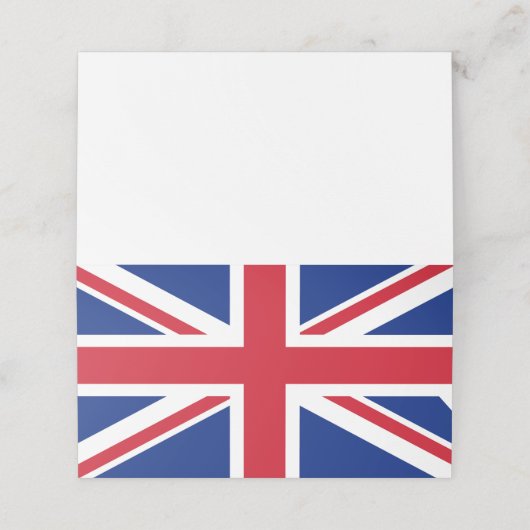 Carte De Placement Drapeau du Royaume-Uni (Extérieur déplié)