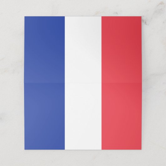 Carte De Placement Drapeau France (Extérieur déplié)