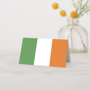 Carte De Placement Drapeau irlandais