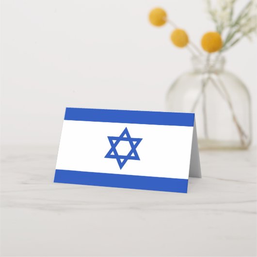 Carte De Placement Drapeau Israël (Devant)