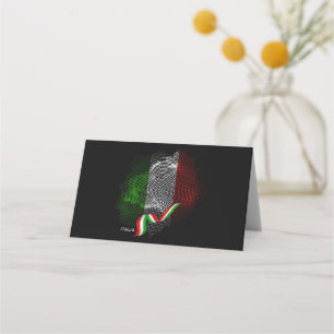 Carte De Placement Drapeau italien