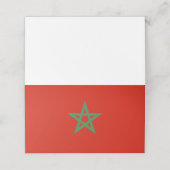 Carte De Placement drapeau marocain (Extérieur déplié)