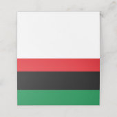 Carte De Placement Drapeau panafricain UNIA (Extérieur déplié)
