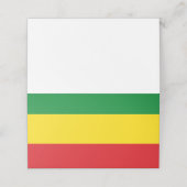 Carte De Placement Drapeau Rasta Éthiopien rastafari (Extérieur déplié)