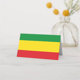 Carte De Placement Drapeau rastafarien Rasta Ethiopie
