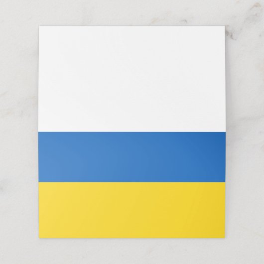 Carte De Placement Drapeau ukrainien (Extérieur déplié)