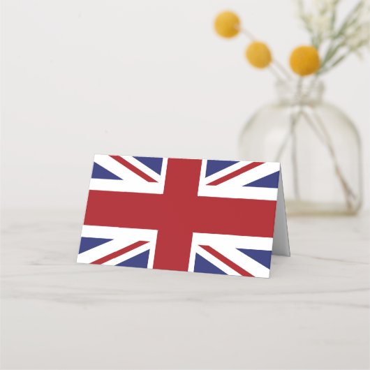 Carte De Placement Drapeau Union Jack Mariage britannique (Dos)