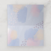 Carte De Placement Dreamy Blue Pastel Mariage d'art moderne (Intérieur déplié)
