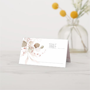 Carte De Placement Dreamy Foliage Mariage Table Blush Pink ID817