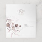 Carte De Placement Dreamy Foliage Mariage Table Bourgogne ID817 (Extérieur déplié)