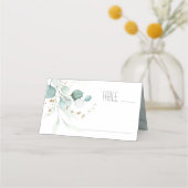 Carte De Placement Dreamy Greenery Mariage Table verte/bleue ID817 (Devant)