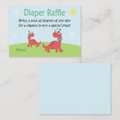 Carte De Placement Drôle Dinosaure Dinosaure Raffle Billets (Devant / Derrière)