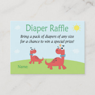 Carte De Placement Drôle Dinosaure Dinosaure Raffle Billets