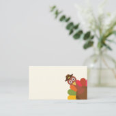 Carte De Placement Drôle | Peek-a-Boo Thanksgiving Turquie (Debout devant)