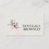 Carte de placement du bouquet de ruban rose et de (Dos)