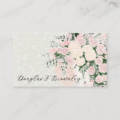 Carte de placement du bouquet de ruban rose et de (Devant)