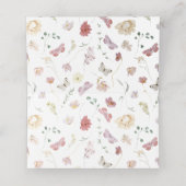 Carte De Placement Durée de vie des papillons Fleurs roses pour une d (Intérieur déplié)