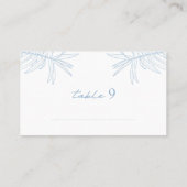 Carte De Placement Dusty Bleu Simple Main Tirée Botanique Plat (Dos)