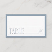 Carte De Placement Dusty Blue Botanical Minimalist Place Card (Devant)