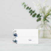 Carte De Placement Dusty Blue Botanical Wedding (Debout devant)