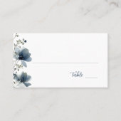 Carte De Placement Dusty Blue Botanical Wedding (Devant)