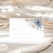 Carte De Placement Dusty Blue Coastal Shell Wedding Place Card